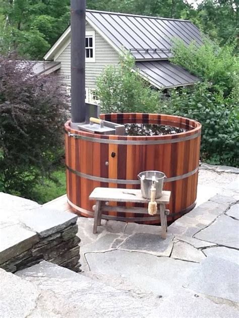 Wood Fired Custom Cedar Hot Tub Create Yours Today Cedar Hot Tub