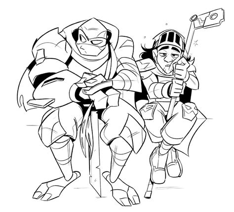 The Teenage Mutant Ninjas Coloring Page Is Shown In Black And White