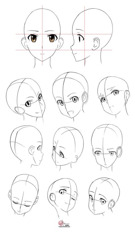 Anime Girl Head Structure