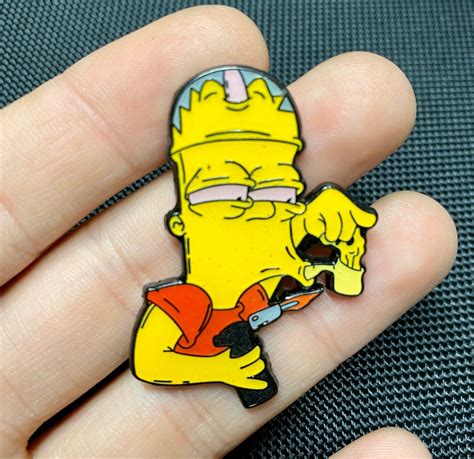 Bart Simpson Dabbing Hat Pin Etsy