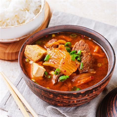 Spicy Kimchi Jjigae Stew Recipe