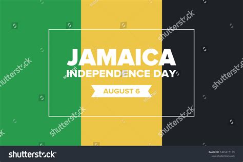 Jamaica Independence Day Independence Jamaica Holiday Stock Vector Royalty Free 1465415159