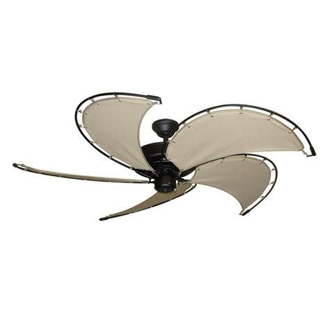 It works with remote control. Gulf Coast Nautical Raindance Ceiling Fan - Matte Black ...