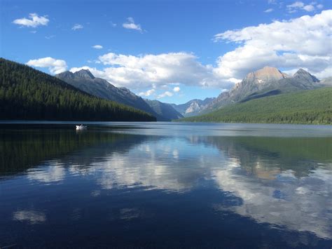 Breathtaking Bowman Lake In Glacier National Park Oc 640x1136 R