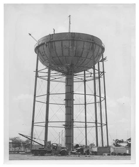 Construction Of Water Tower The Portal To Texas History