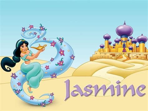 Jazmín Princesa Disney Aladdin Dibujos Animados Fondo De Pantalla