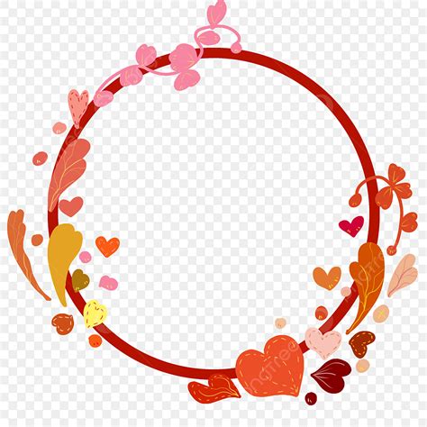Circles Red Clipart Transparent Background Red Circle Border