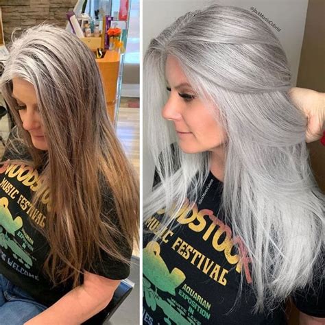 Grâce à Ce Coiffeur Ces Femmes Assument Leurs Cheveux Gris