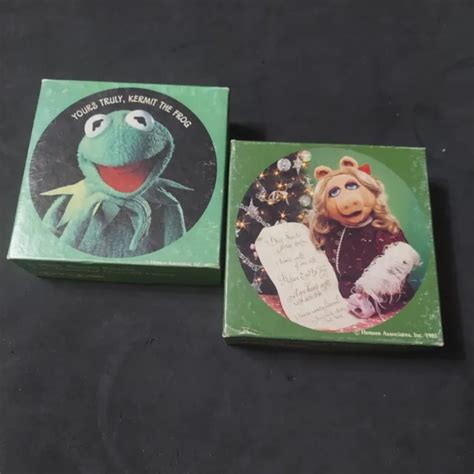 Vintage Kermit Miss Piggy Christmas Puzzle 81 Springbok Henson
