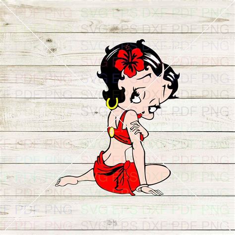 Betty Boop 015 Svg Dxf Eps Pdf Png Cricut Cutting File Etsy