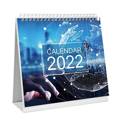 Nuobesty 1pcs Desktop Calendar 2022 Jan Calendário De Desktops Big