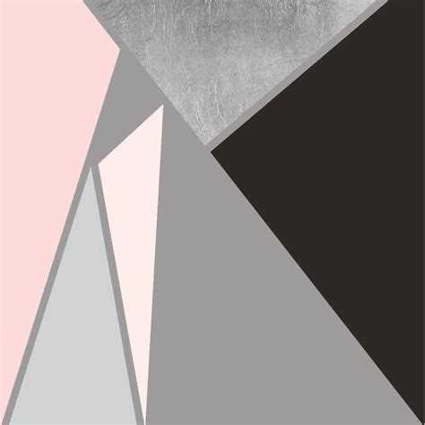 Pink And Grey Geometric Wallpaper