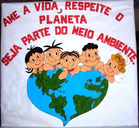 Cartaz Meio Ambiente Para Educação Infantil Na Escola Painel E Mural