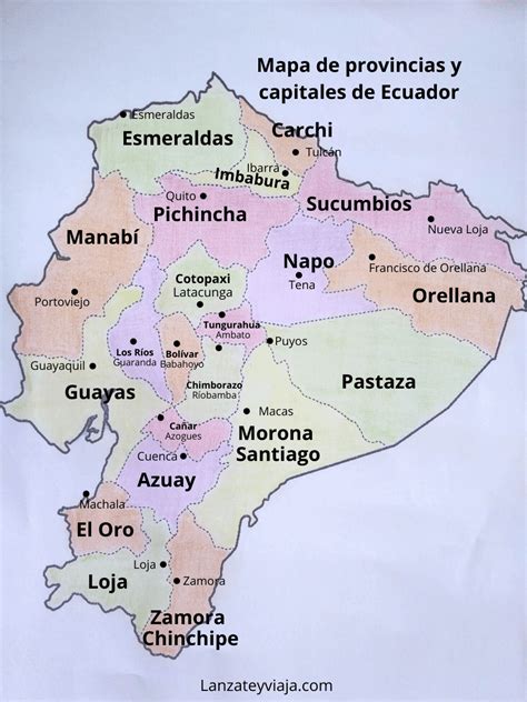 Lista De Provincias Y Capitales De Ecuador Apréndetelas Todas