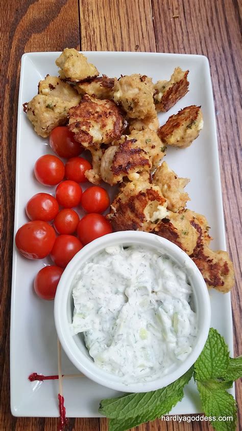 Greek Chicken Gyro Mini Meatballs With Tzatziki Sauce Sundaysupper