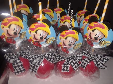 Mickey Mouse Racer Candy Apples