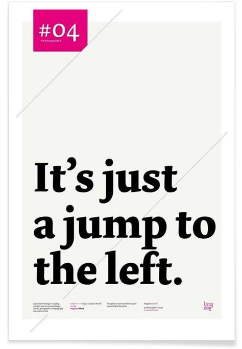 Its Just A Jump To The Left Póster Juniqe