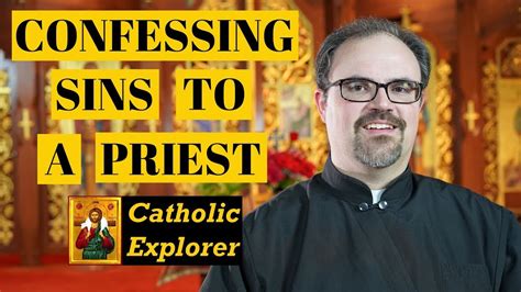 My problem is how we are made to believe our sins should go to god through a fellow man, another sinner when god himself has said our very own fate can move you can only do that if you've been convicted of your wrong by your own conscience. Why Confess Sins to a Priest? - YouTube