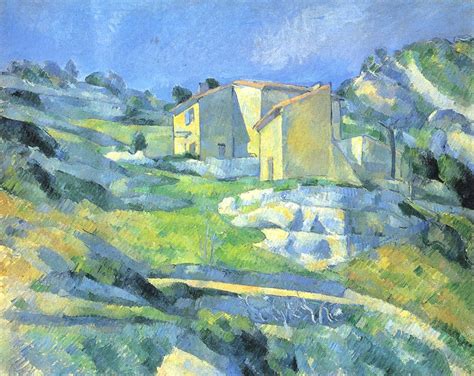 Das haus bietet mit 140 m² raum für 6 bis 8 personen. Paul Cezanne Haeuser in der Provence Wandbild kaufen