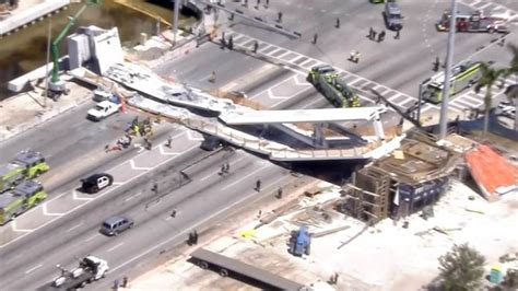 Multiple People Killed In Pedestrian Bridge Collapse At