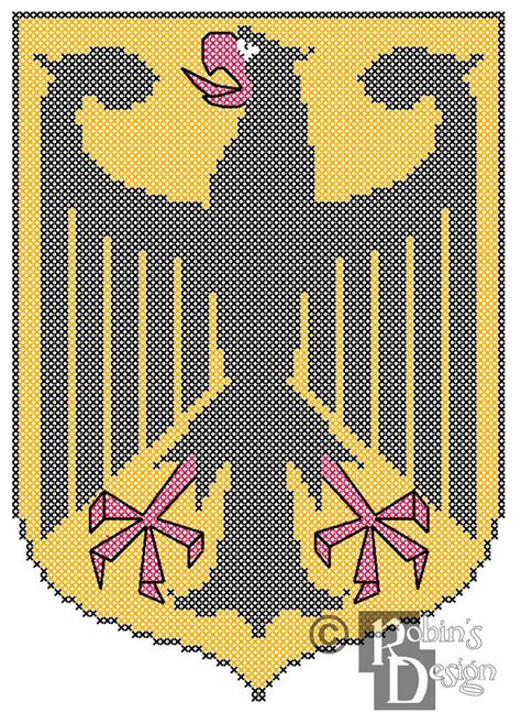 A row of crosses can be done in two ways: German Coat of Arms Cross Stitch Pattern PDF | Cross ...