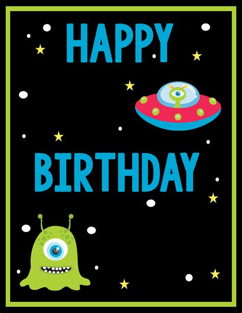 Space Birthday Party Invitations And Party Pack
