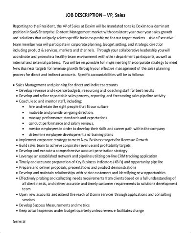 Executive assistant duties & responsibilities. FREE 8+ Vice President Job Description Samples in MS Word ...