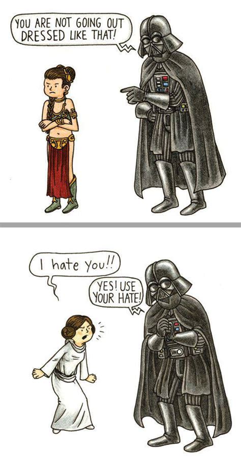 Check spelling or type a new query. You're not going out dressed like that. Darth Vader scolds ...