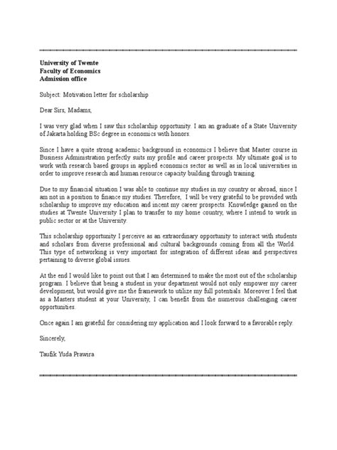 Writing a motivation letter for university admission can prove sometimes tricky and challenging for some applicants. Motivation Letter Peserta | Tourism | University