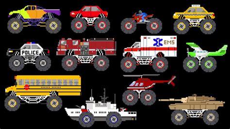 Players freely choose their starting point with their parachute and aim to stay in the safe zone for as long as possible. Monster Vehicles - Monster Truck, Monster Car & More - The ...