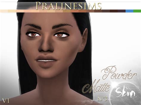Powder Matte Skin 4 Versions By Pralinesims Sims 4 Skins