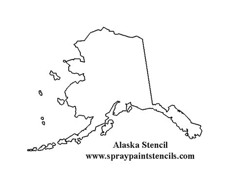 Alaska and united states map links. Free States and Country Stencils | Alaska art projects ...