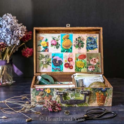 Includes 40 tazo tea bags 10 flavors: Antique Wooden Seed Box - Make One for All Your Gardening ...