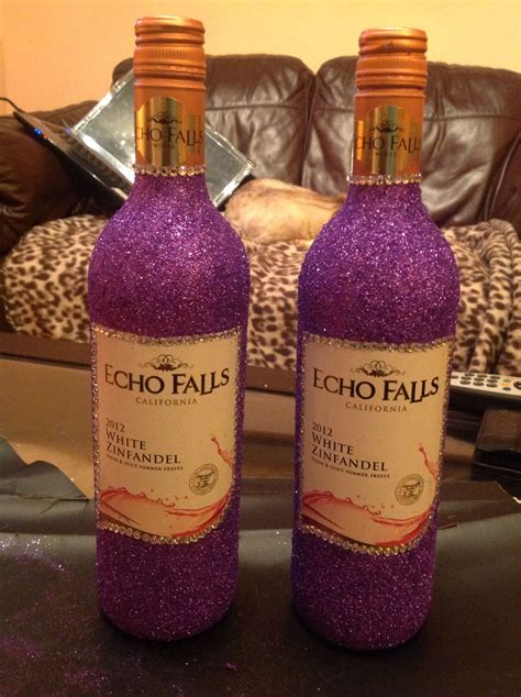 Purple Glitter Wine Bottles Glitter Wine Bottles Wine Bottle Bottle