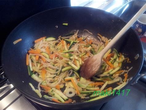 Perfortunapoiarrivaildolce: SPAGHETTI DI SOIA CON VERDURE ...