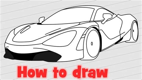 Mclaren 720s How To Draw A Mclaren P1 Step By Step Easy