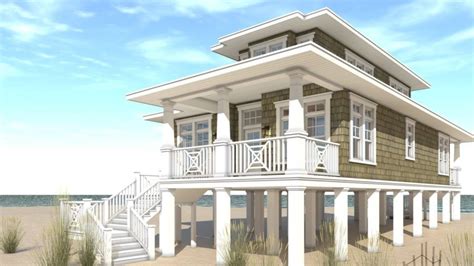 2 Bedroom Beach House Designed For Narrow Lot Tyree House Plans