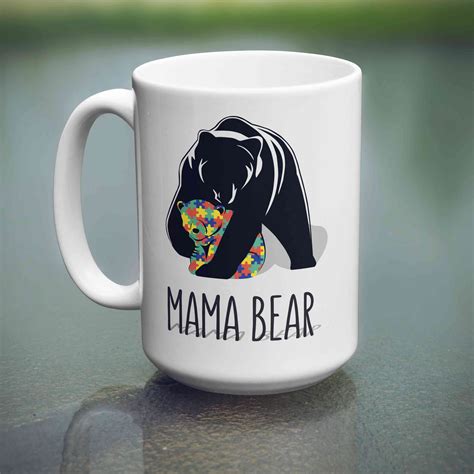 Even if you're not shopping for your own mom, there are tons of ideas here that will brighten up the holiday season for anyone with children. Mama Bear Autism Mom Coffee Mugs| Mother's Day Gifts ...