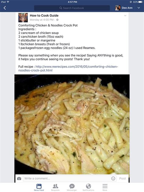 Chicken and noodles (easy, quick, delicious)***i recently updated the recipe, so the written instructions will differ slightly from my video instructions***r. Comforting chicken and noodles in crockpot | Crockpot ...