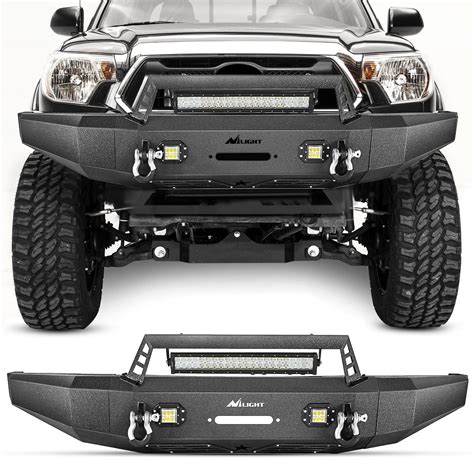Nilight Front Bumper Full Width Steel Compatible For 2014 2015 2016