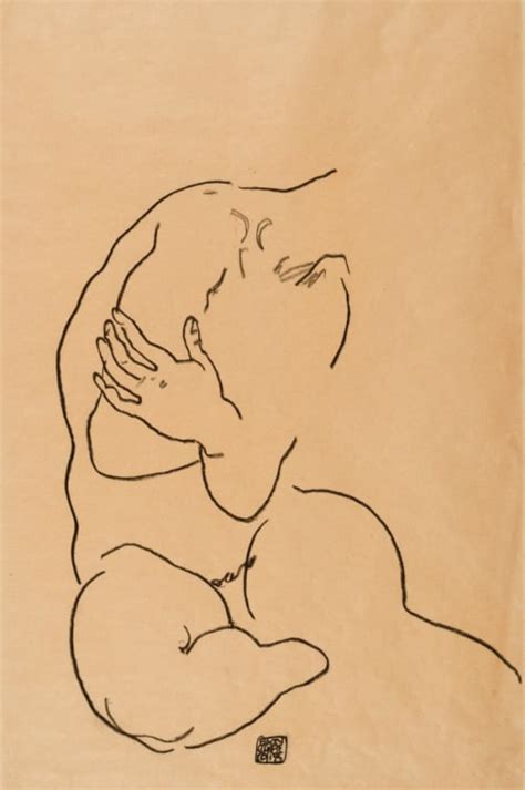 Egon Schiele Seated Female Nude Without Head Sitzender Weiblicher Akt Ohne Kopf Art Basel
