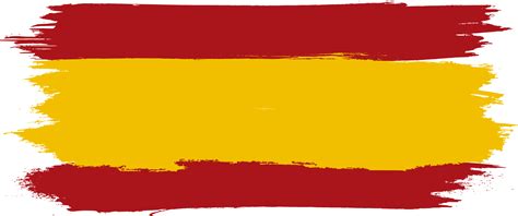 The national flag of spain has a horizontal rectangular design with a triband of two colors; Flag of Spain (PNG Transparent) | OnlyGFX.com