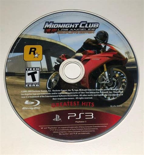 Midnight Club Los Angeles Complete Edition Item Only Playstation 3