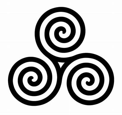 Celtic Symbols Triskelion Clipart Past Future Three
