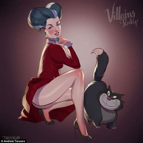 Andrew Tarusov Transforms Disney Villains Into Sultry Pin Up Models