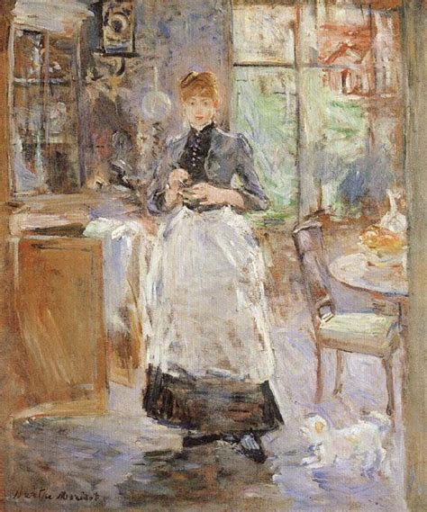 La chasse aux papillons madame pontillon, nee edma morisot (1839 1921), soeur de l'artiste et ses filles jeanne et blanche by berthe morisot. Edouard Vuillard Museum: In the Dining Room Berthe Morisot