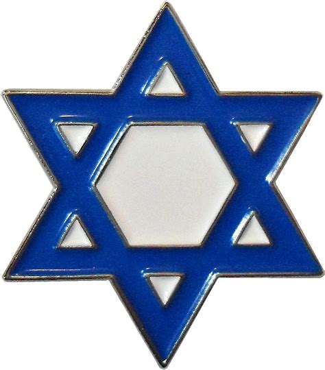 Israel Star Of David Enamel Metal Pin Badge Lapel Brooch Jewish Israeli
