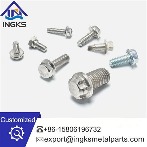 Din6972 Stainless Steel 304 316 Hexagon Head Flange Bolts