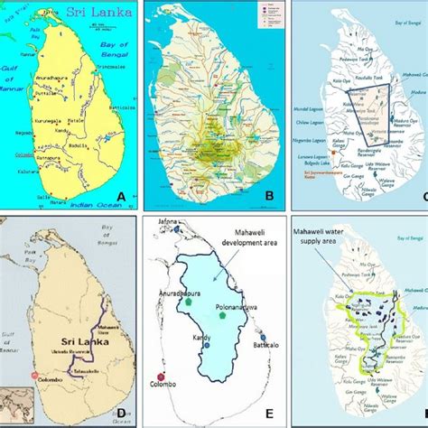 Rivers Of Sri Lanka Map The World Map