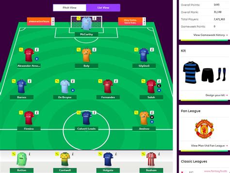 Then this might be the squad and tactic for you. fantasy premier league team selection GW35 - FFGeek team ...